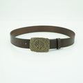38mm stitch lizard leather belt