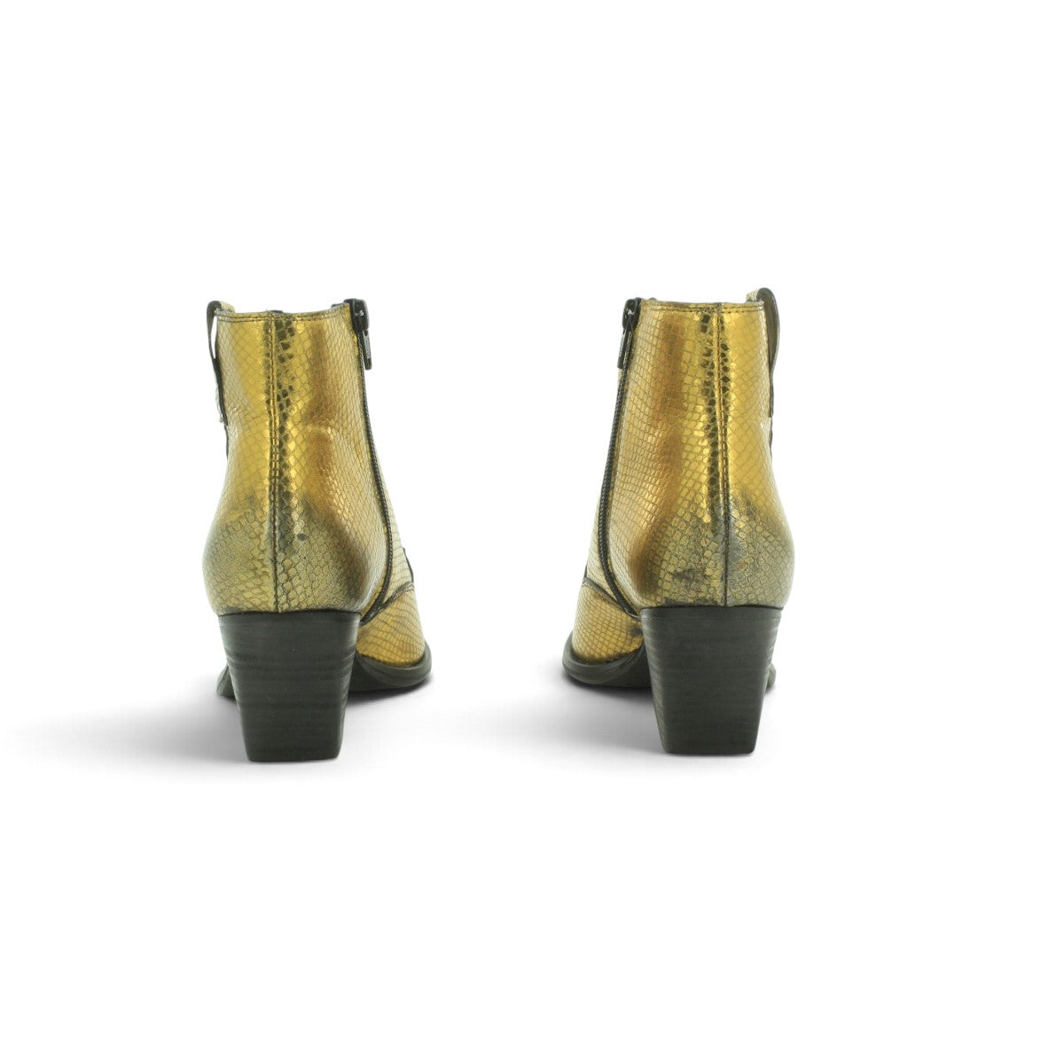 Juice Gold Metallic Western Bootie