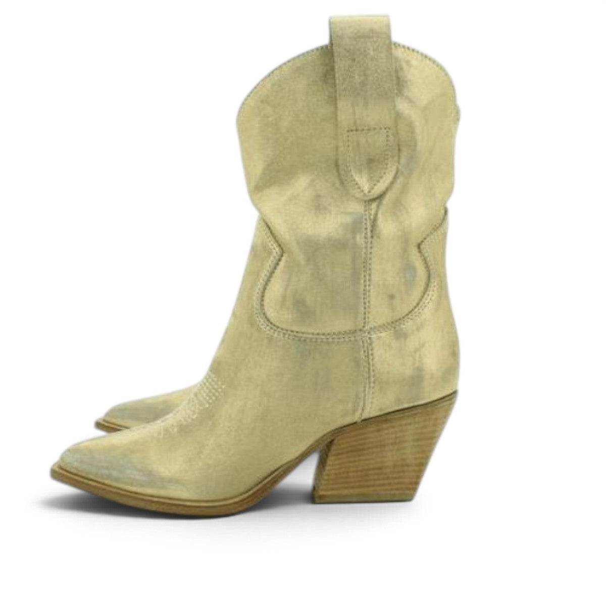 Juice Mid-calf Cowboy Boot in Soft Champagne