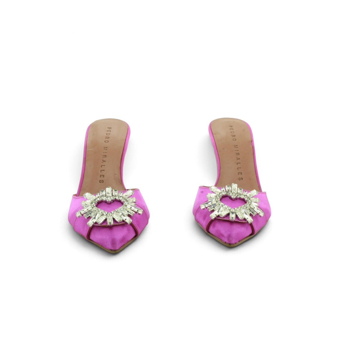 Pedro Miralles Fuchsia Satin Mule