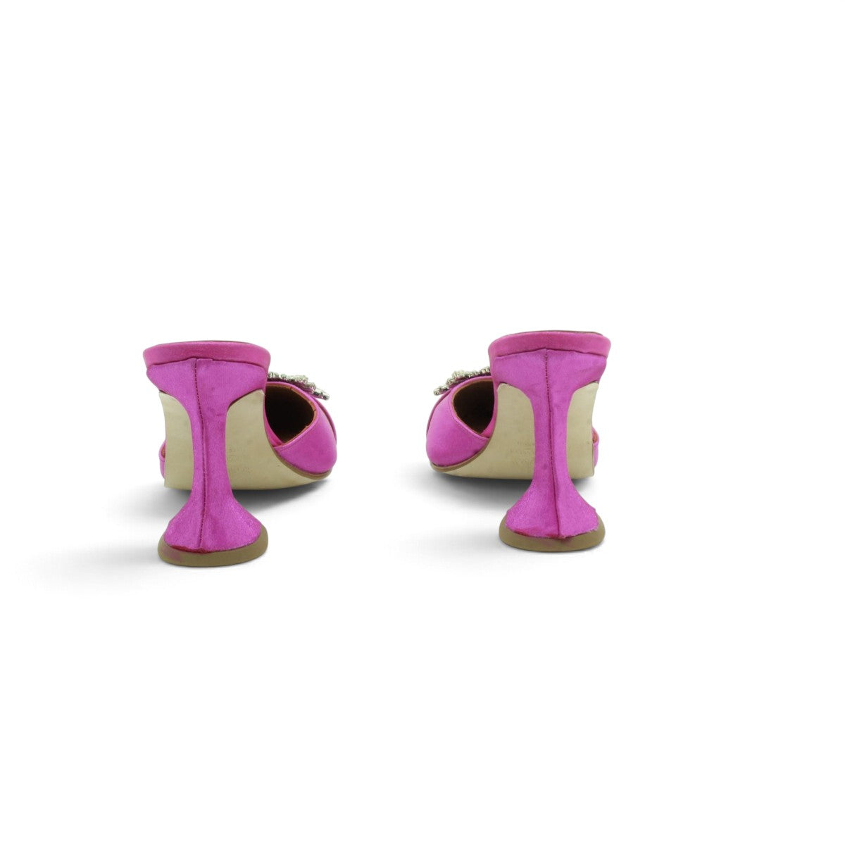 Pedro Miralles Fuchsia Satin Mule
