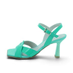 Zinda Mint Patent Leather Heeled Sandal