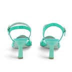 Zinda Mint Patent Leather Heeled Sandal