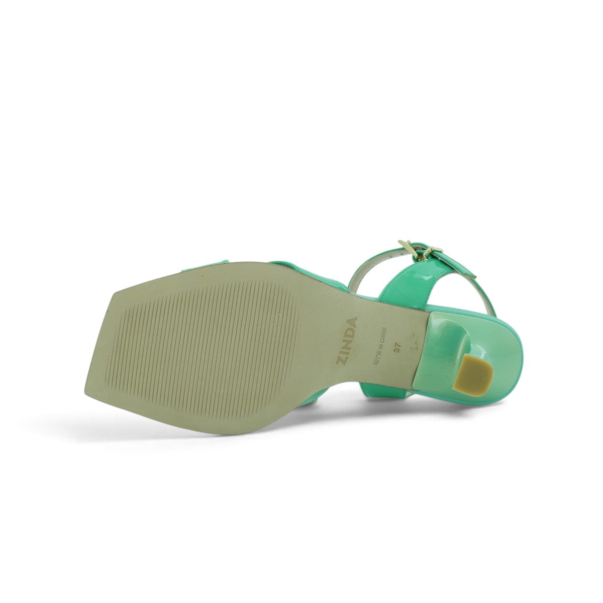 Zinda Mint Patent Leather Heeled Sandal