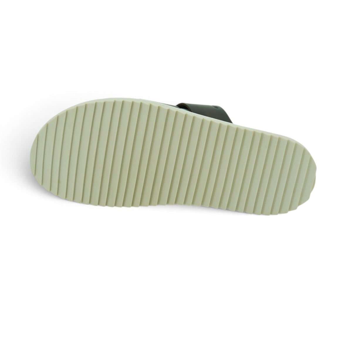 Ambitious Wide-strap Crossover Slide in Rich Dark Olive