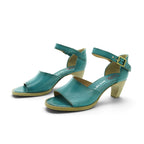 As98 Ankle-strap Heeled Sandal in Rich Teal