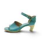 As98 Ankle-strap Heeled Sandal in Rich Teal