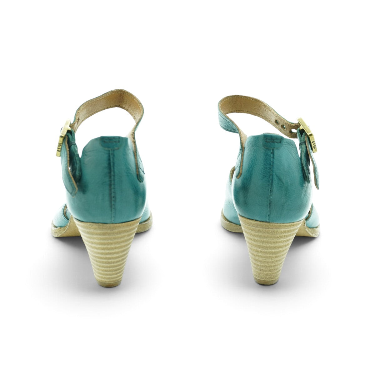 As98 Ankle-strap Heeled Sandal in Rich Teal
