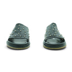 As98 Wide-strap Slide in Black Pebbled