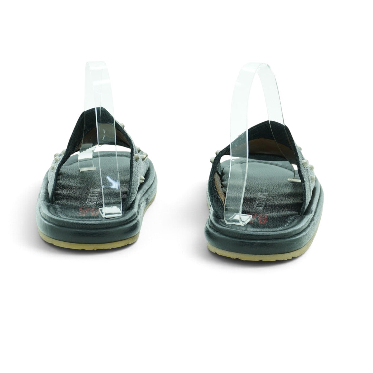As98 Wide-strap Slide in Black Pebbled
