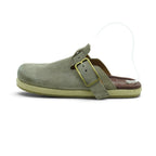 As98 Closed-toe Mule in Beautifully Distressed Olive