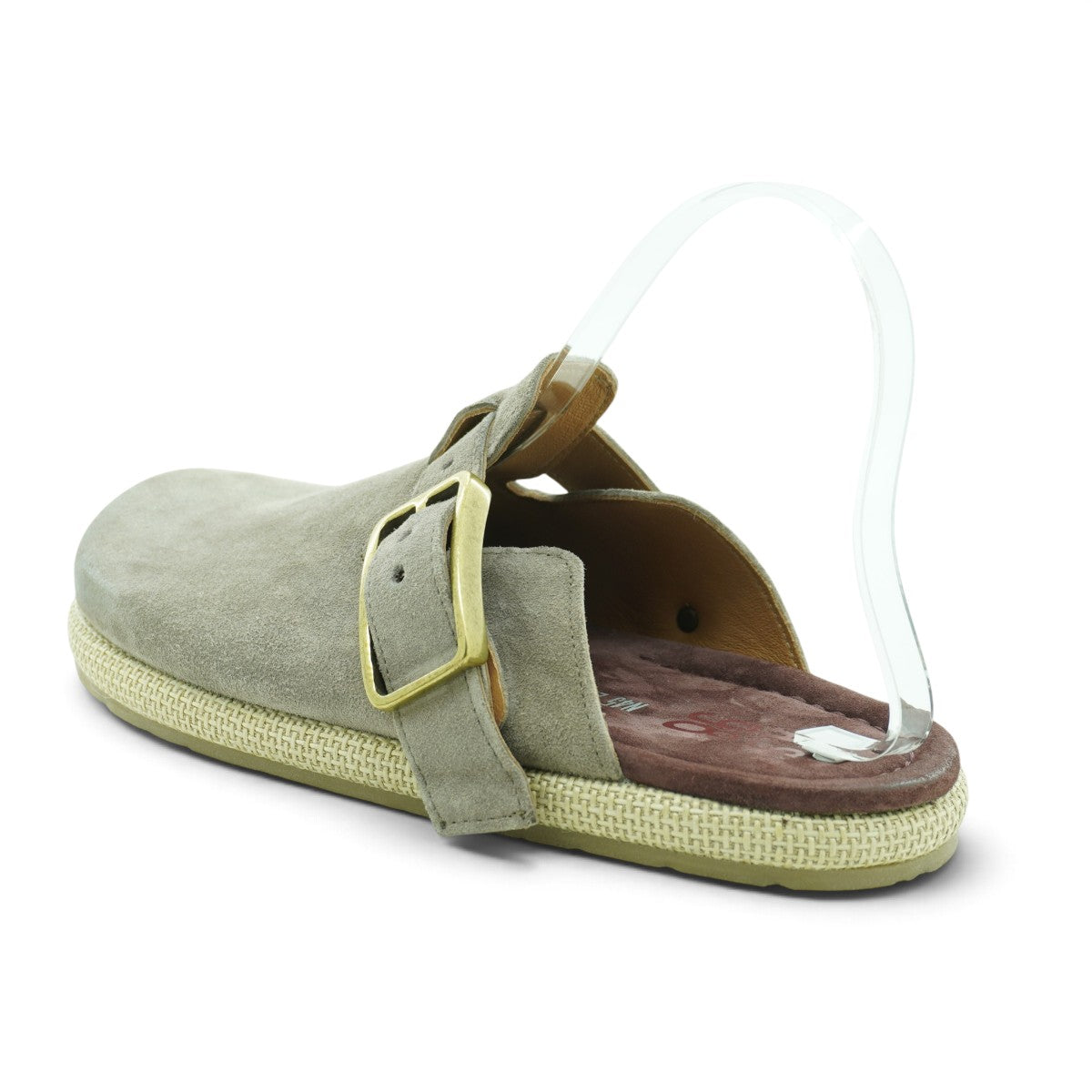 As98 Closed-toe Mule in Beautifully Distressed Olive