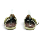 As98 Closed-toe Mule in Beautifully Distressed Olive
