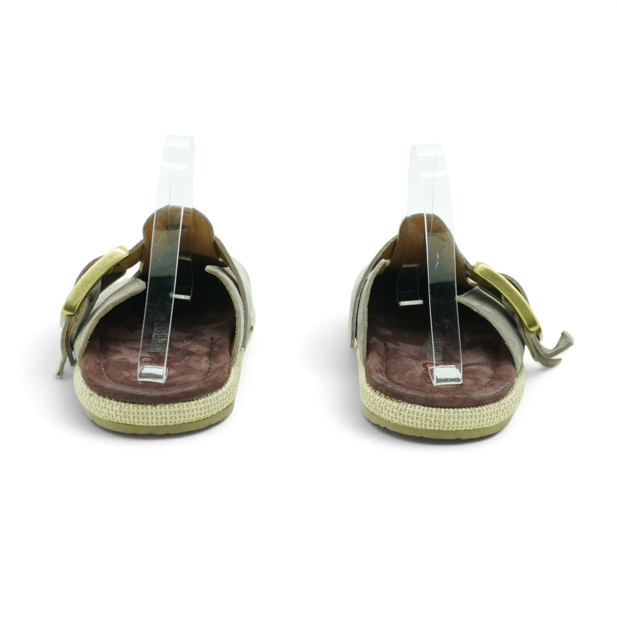 As98 Closed-toe Mule in Beautifully Distressed Olive