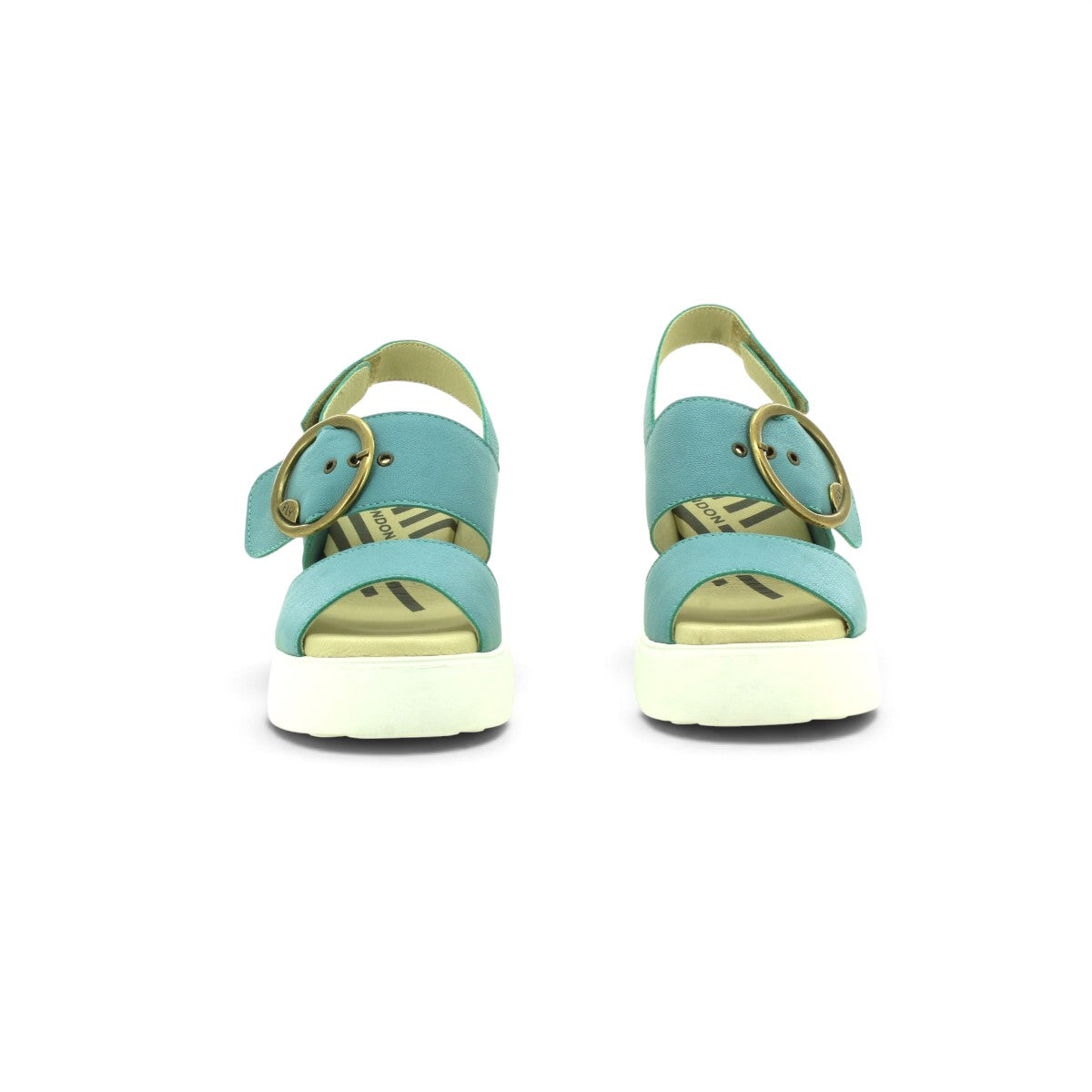 Fly London Platform Sandal in Soft Turquoise