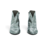 Wonders Ankle Boot in Crinkled Silver Metallic