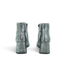 Wonders Ankle Boot in Crinkled Silver Metallic