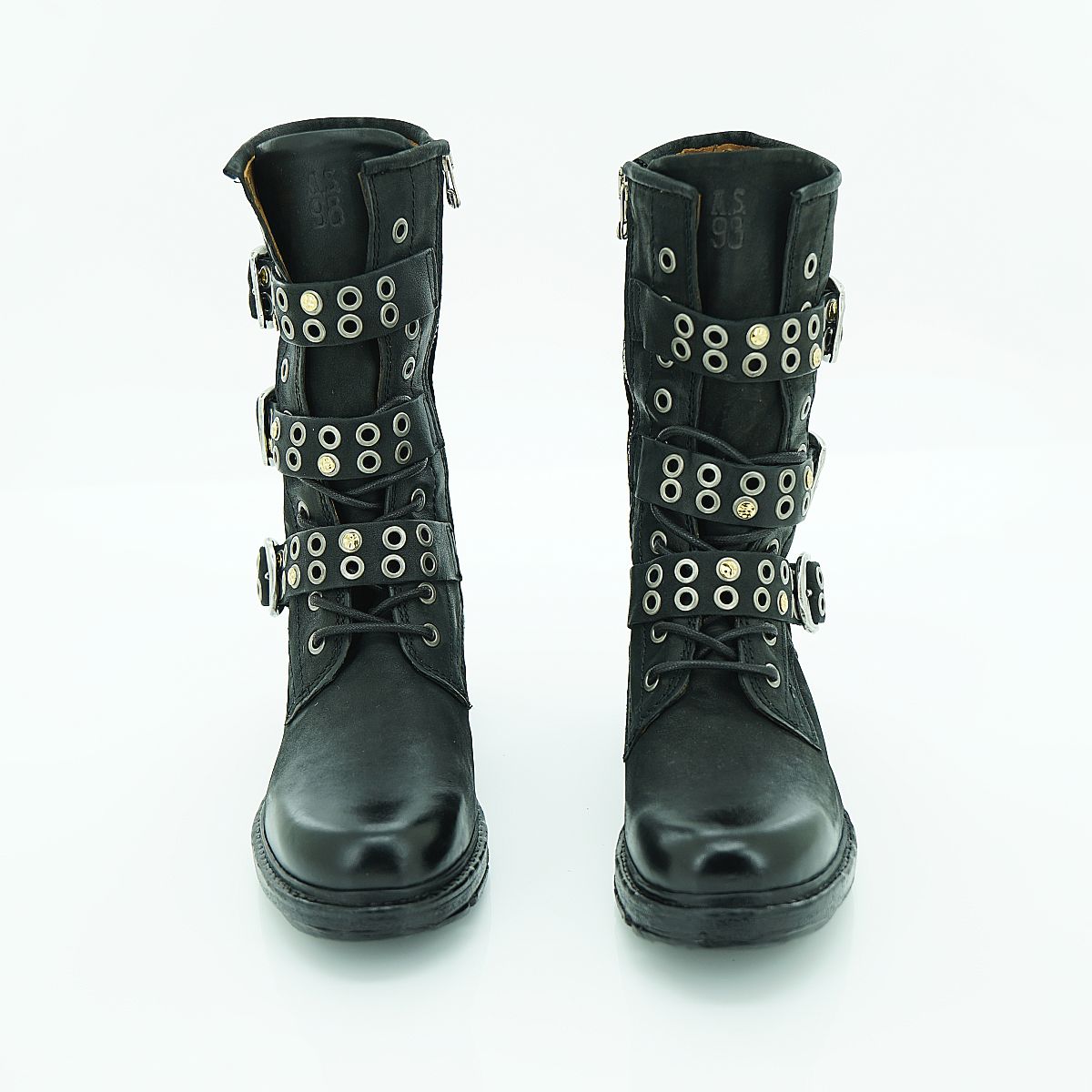 A.S. 98 Biker Boot in Supple Black | 2025ASW01