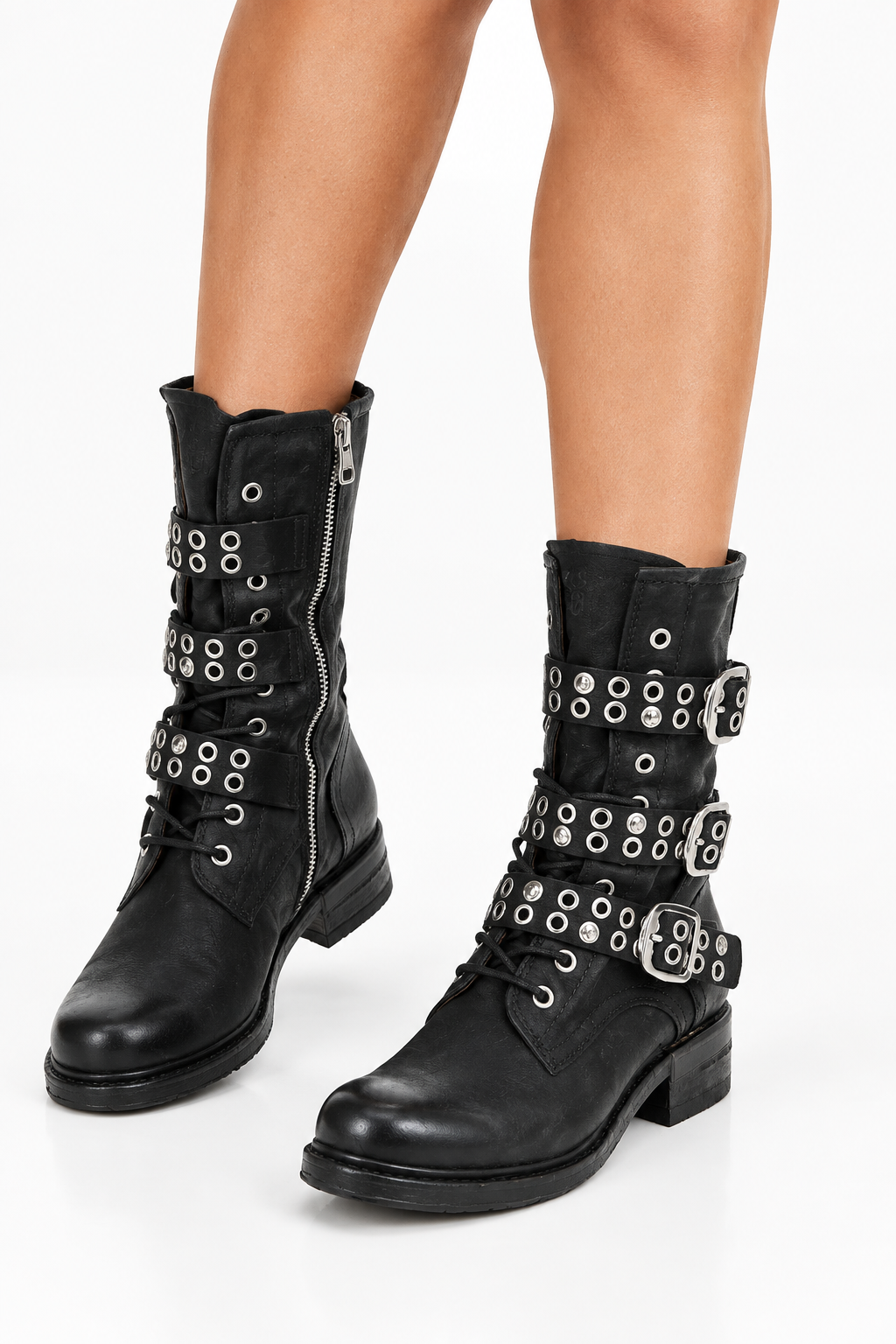 A.S. 98 Biker Boot in Supple Black | 2025ASW01