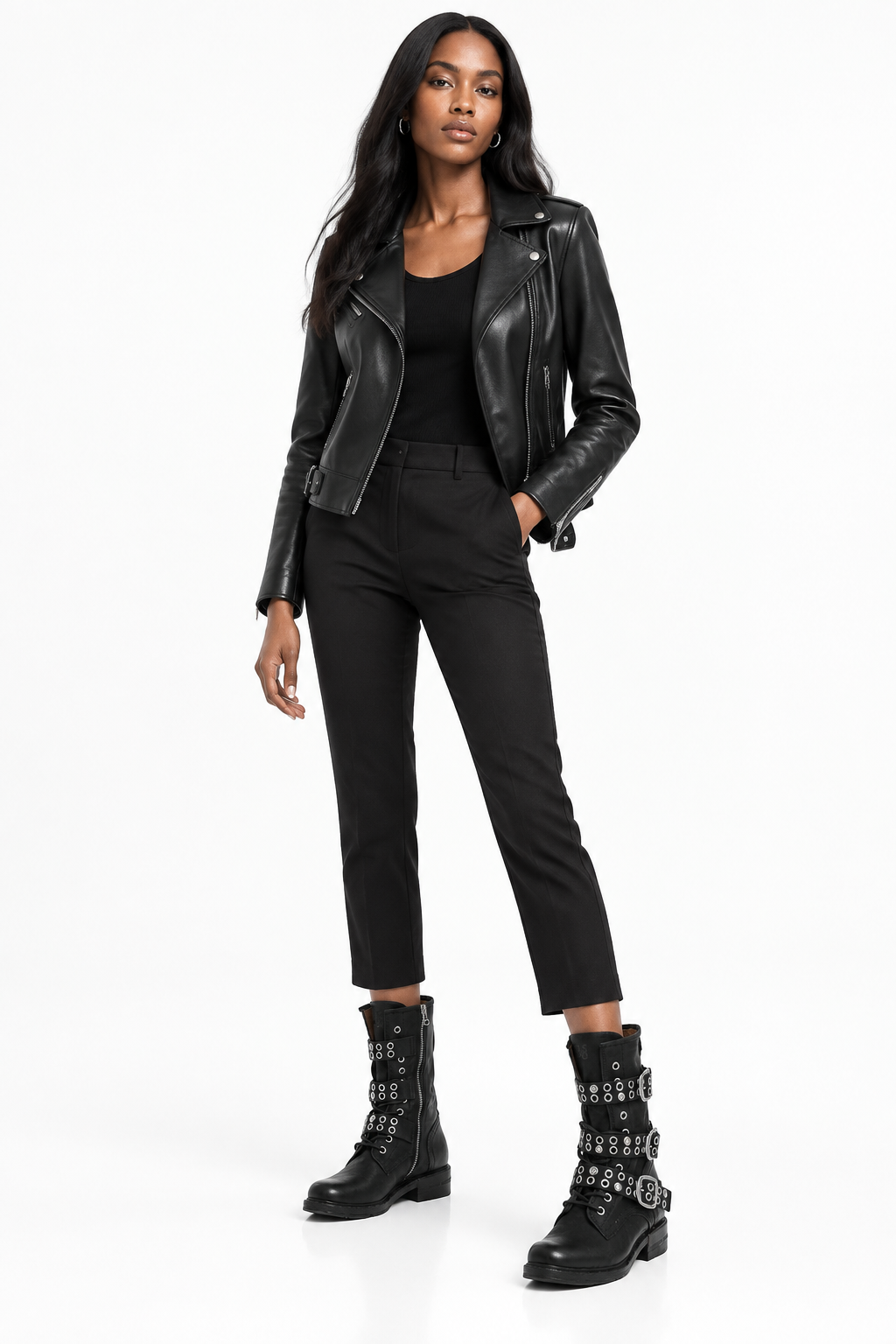 A.S. 98 Biker Boot in Supple Black | 2025ASW01