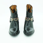 A.S. 98 Heeled Ankle Boot in Smooth Black | 2025ASW11