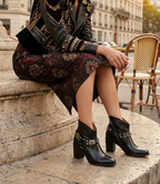A.S. 98 Heeled Ankle Boot in Smooth Black | 2025ASW11