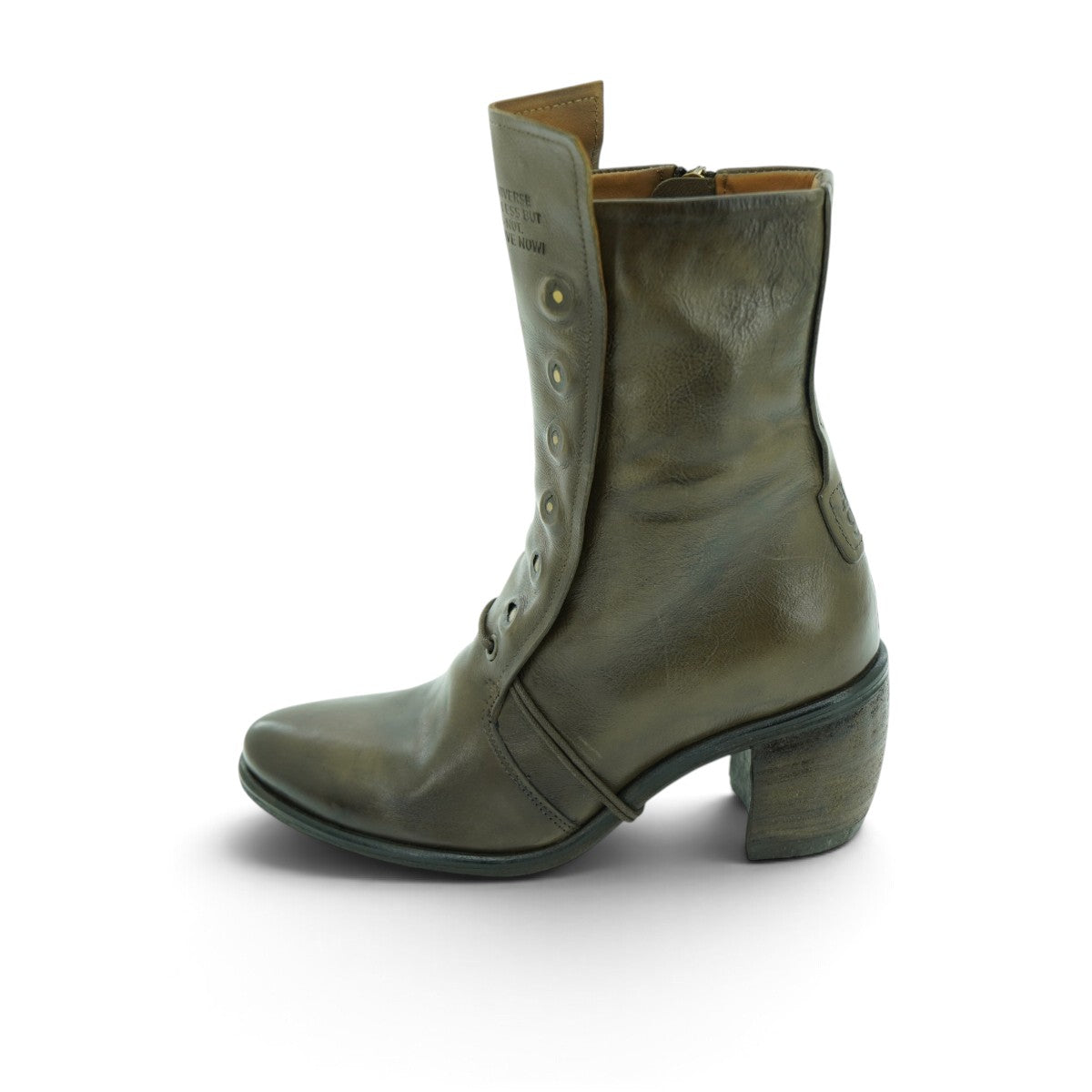A.S. 98 Heeled Ankle Boot in Polished Rich Brown | 2025ASW15