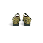 Crea Double-strap Mary Jane Flat in Luxurious Leopard Print