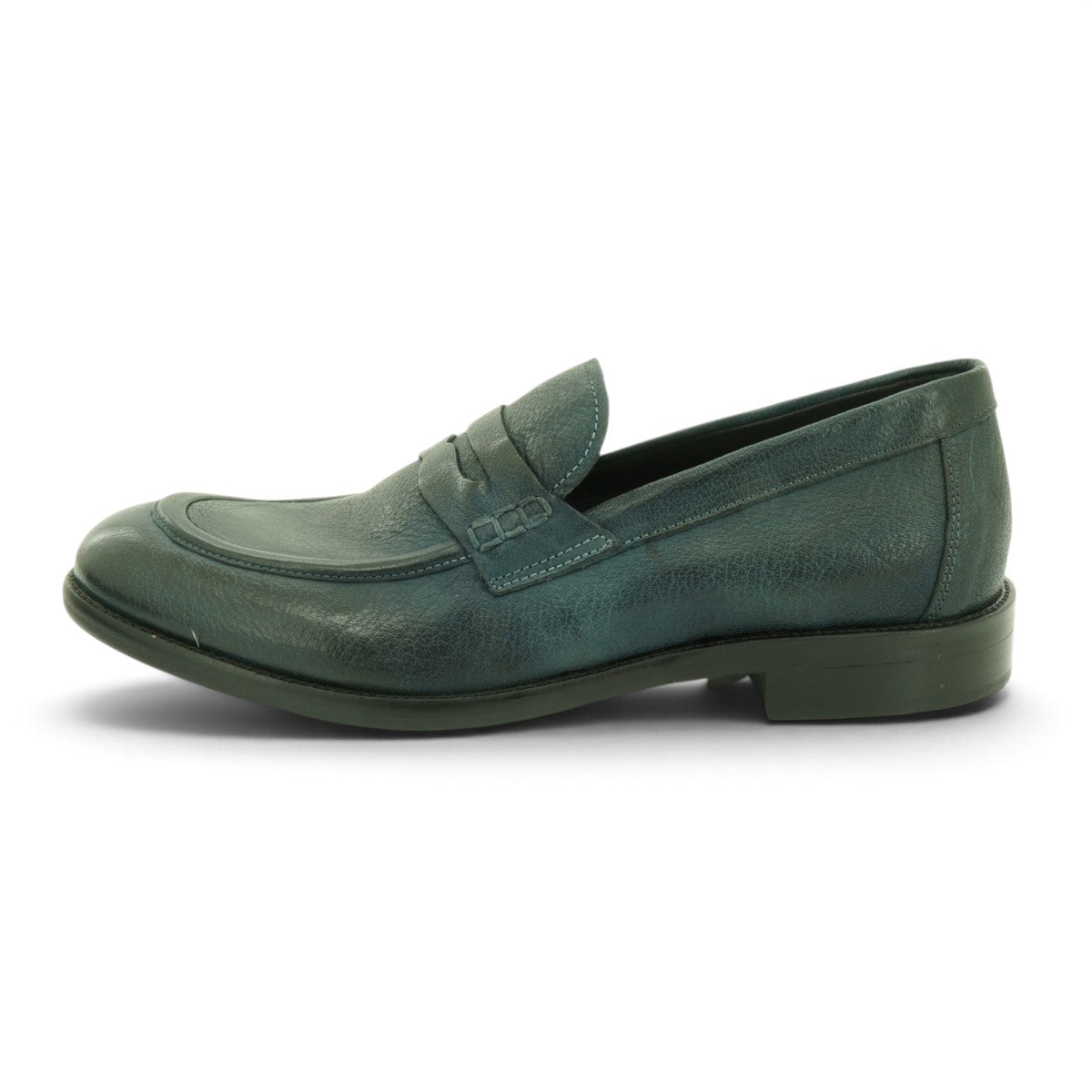EV Classic Penny Loafer in Rich Navy Tumbled