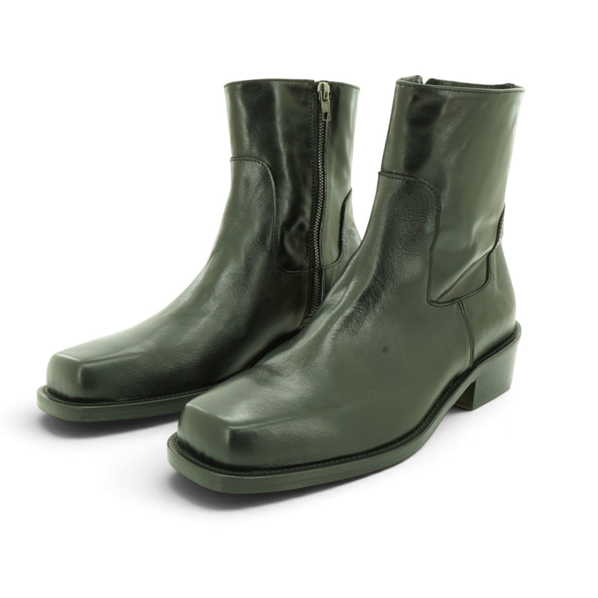 EV Side-zip Ankle Boot in Smooth Black