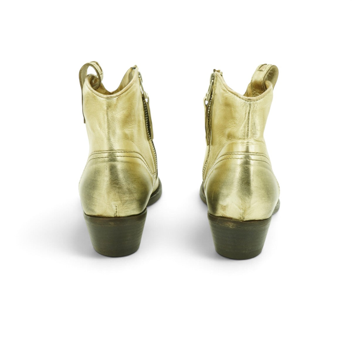 EV Metallic Gold Ankle Boot