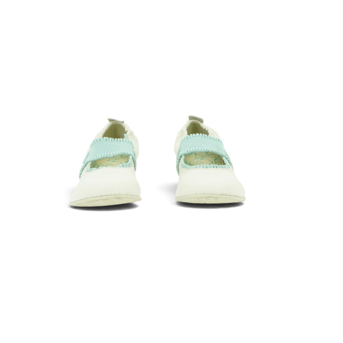 Fly London Ballet Flat in Supple Off-white