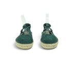 Fly London T-bar Espadrille in Rich Dark Green