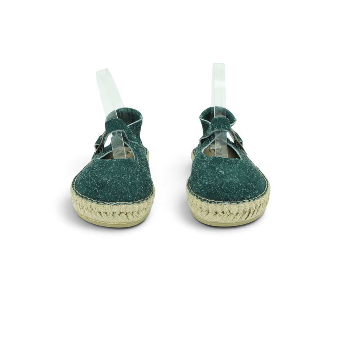 Fly London T-bar Espadrille in Rich Dark Green