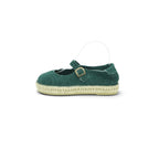 Fly London T-bar Espadrille in Rich Dark Green