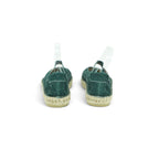 Fly London T-bar Espadrille in Rich Dark Green