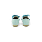 Fly London Pointed-toe Lace-up Flat in Soft Baby Blue