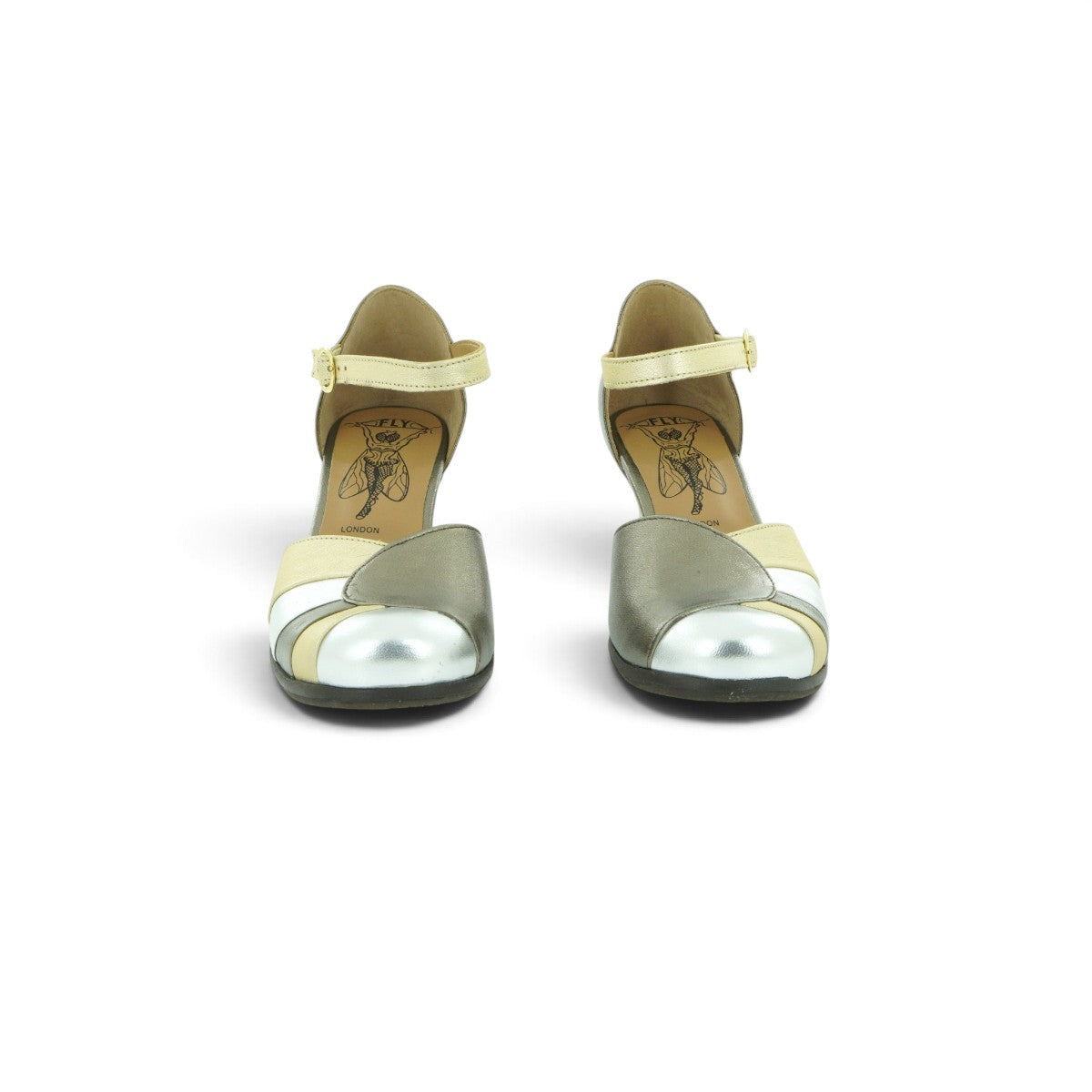 Fly London Colour-block D'orsay Court Shoe