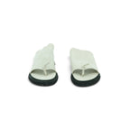 History Wide-strap Toe-post Slide in Soft Cream