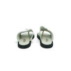 History Wide-strap Toe-post Slide in Soft Cream