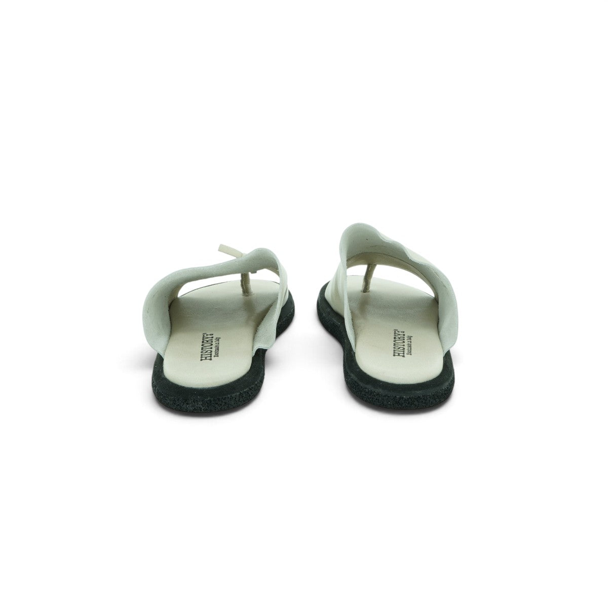 History Wide-strap Toe-post Slide in Soft Cream