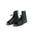 History Open-toe Lace-up Boot in Supple Black