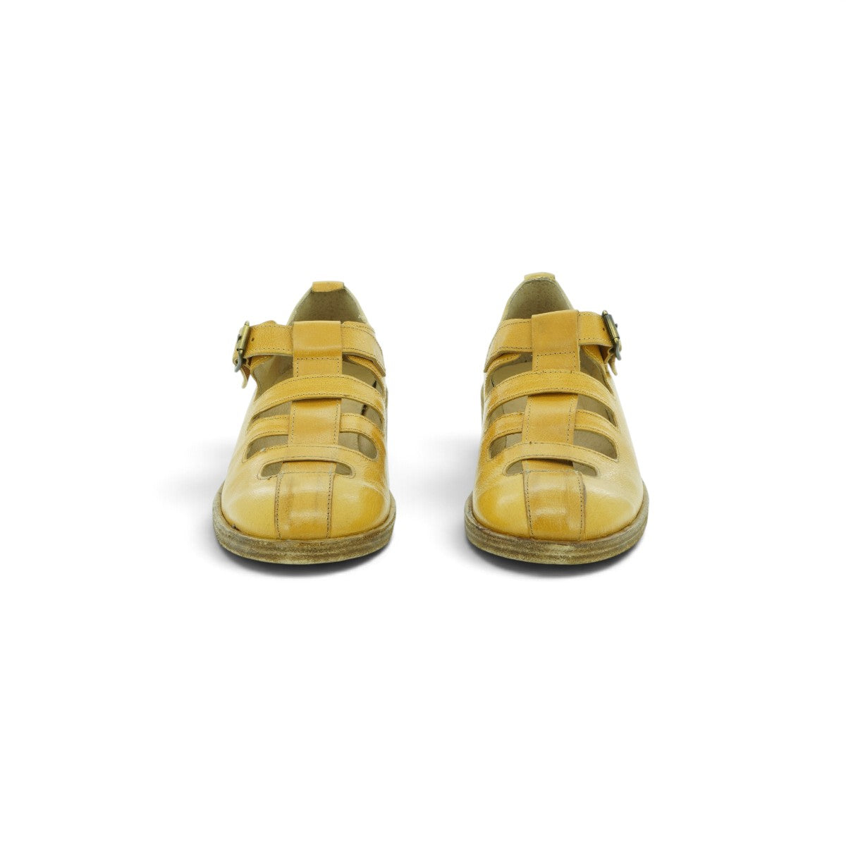 History Closed-toe Cage Sandal in Rich Amber