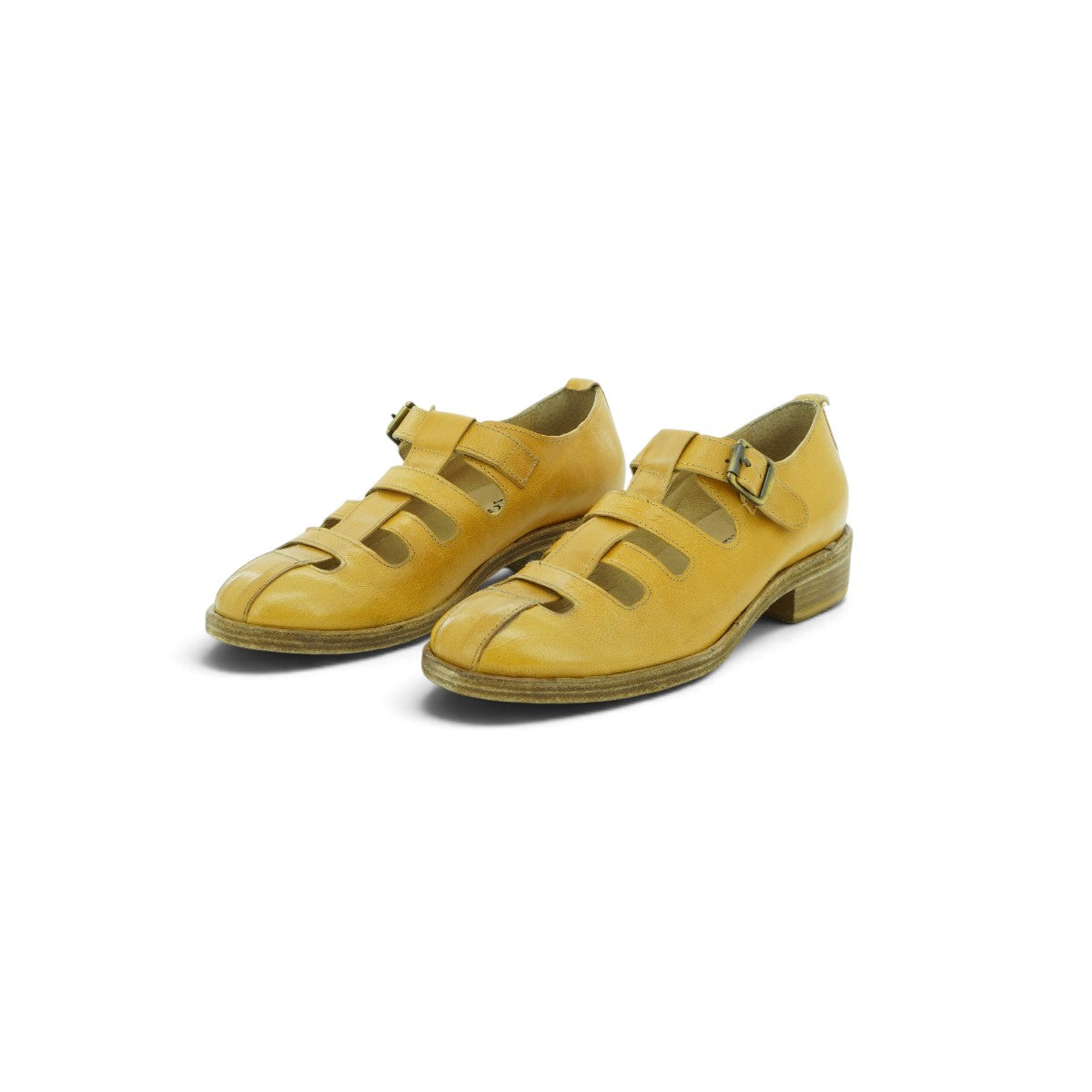 History Closed-toe Cage Sandal in Rich Amber