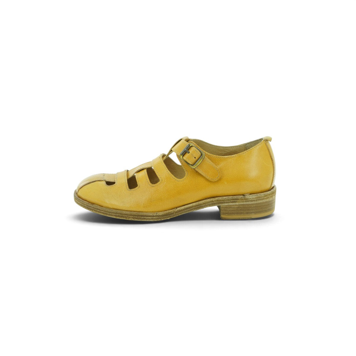 History Closed-toe Cage Sandal in Rich Amber