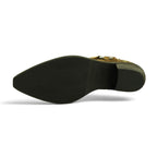 Martire Plain-toe Derby in Deep Navy Polished
