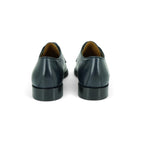 Martire Plain-toe Derby in Deep Navy Polished