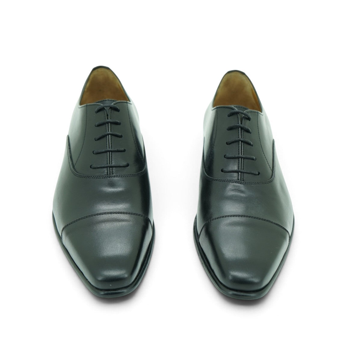 Martire Cap-toe Oxford in Polished Black