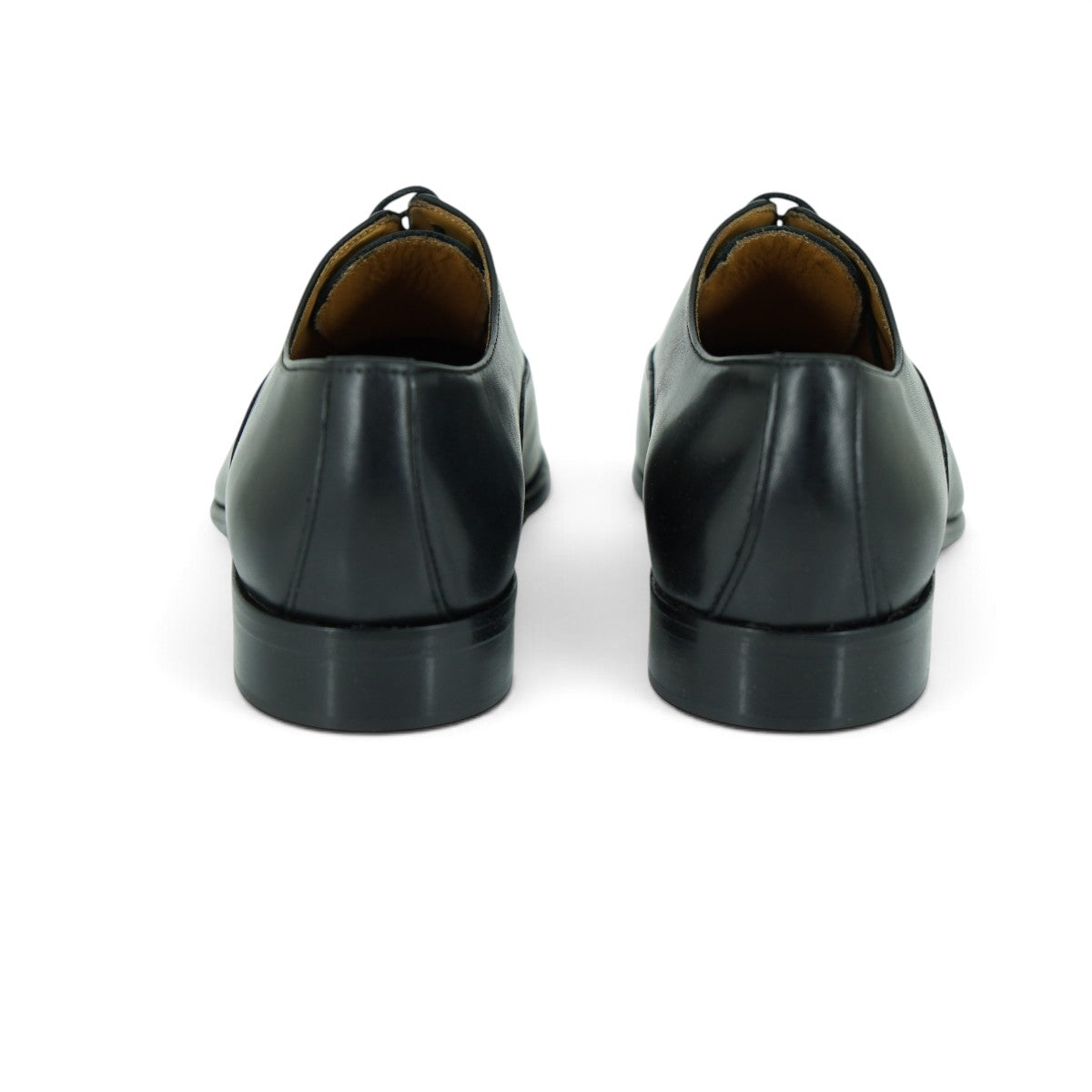 Martire Cap-toe Oxford in Polished Black