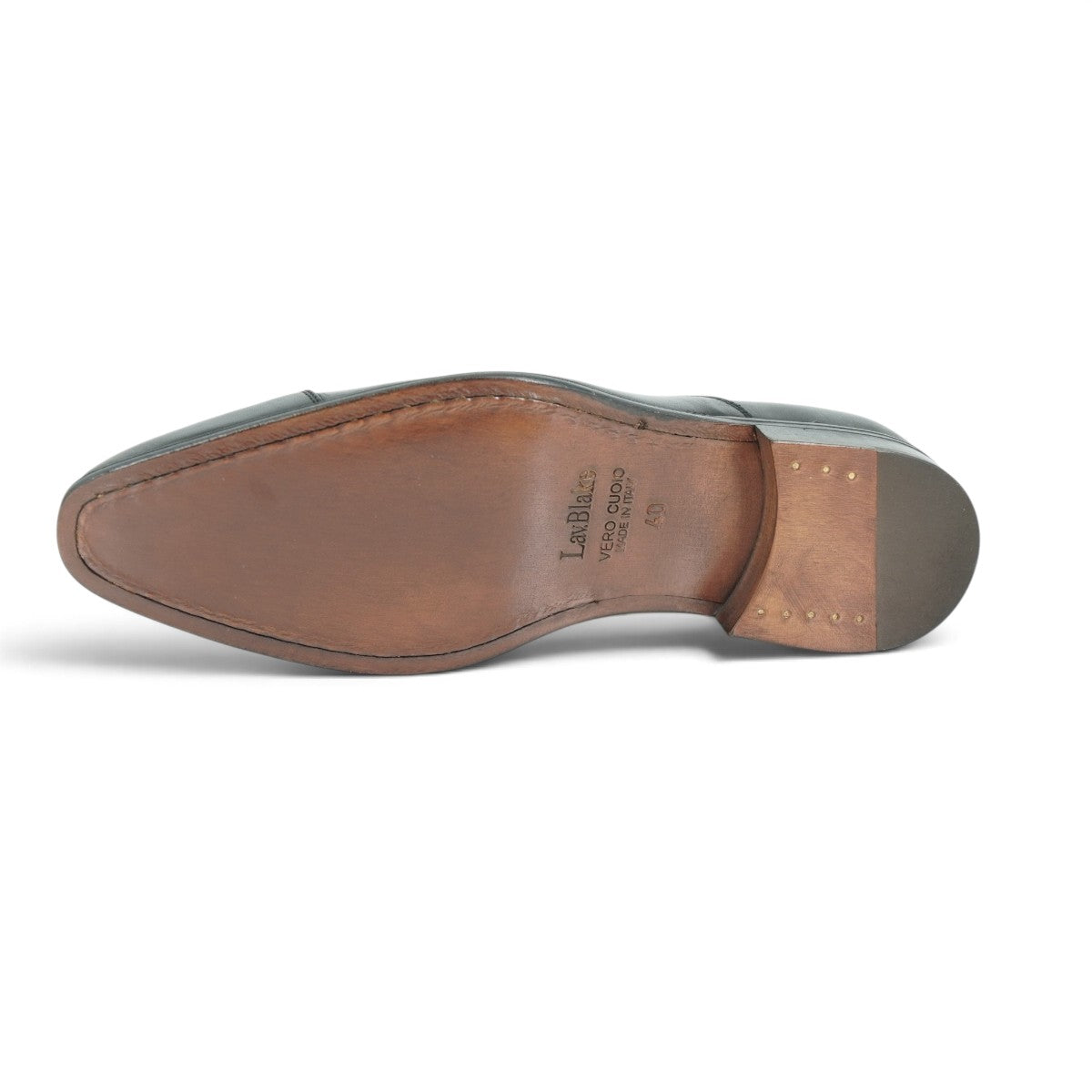 Martire Cap-toe Oxford in Polished Black